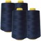 4 Pack of 6000(24,000 Total) Yard Navy Spools Sewing Thread All Purpose for Bulk Sewing Applications